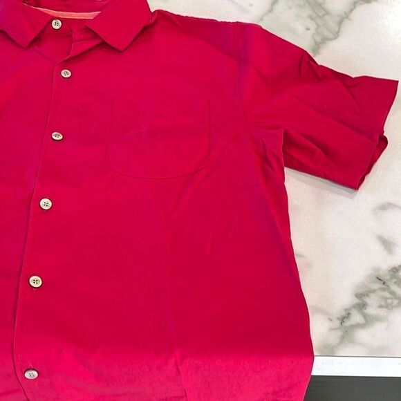 Tommy Bahama Silk Blend Short Sleeve Button Up Sz. M - Picture 3 of 5